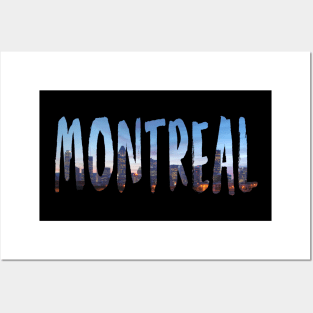 Montreal Skyline Silhouette Posters and Art